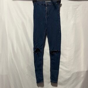 Jean Capri Femme Moto (Topshop), Taille W30 L32 – Occasion En Très Bon état
